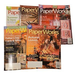 Lot Of 5 PaperWorks Magazines Paper Crafts 2005 2007 Seasonal Holiday Projects
